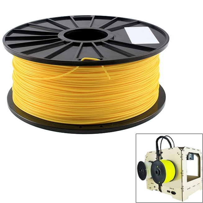 ABS 3.0 mm Fluorescent 3D Printer Filaments, about 135m(Yellow) - Consumables by PMC TechLife | Online Shopping South Africa | PMC TechLife | Buy Now Pay Later Mobicred