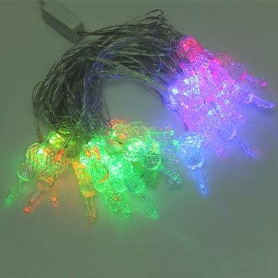 7m Violin Pendants Decoration String Lights, 30-LED Multi-Colored Light   (AC 12-240V / EU Plug)(White) - Holiday Lights by PMC TechLife | Online Shopping South Africa | PMC TechLife | Buy Now Pay Later Mobicred