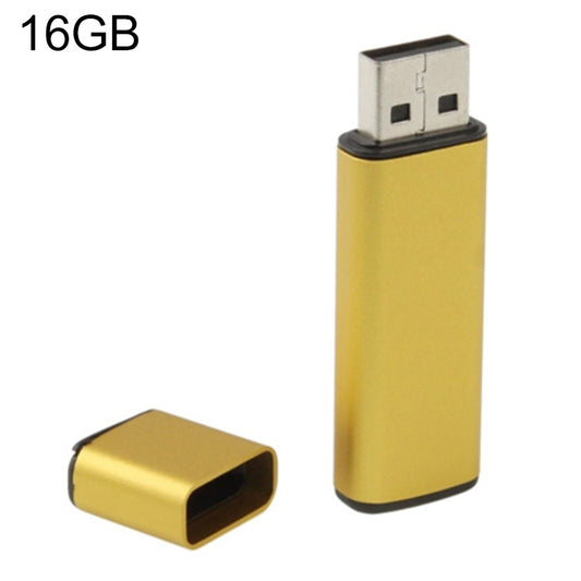 Business Series USB 2.0 Flash Disk, Golden (16GB) - USB Flash Drives by PMC Jewellery | Online Shopping South Africa | PMC Jewellery | Buy Now Pay Later Mobicred