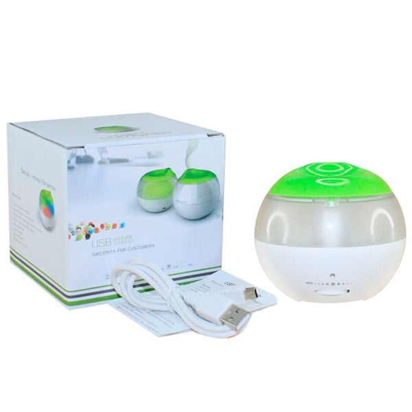 USB Air Humidifier with Mini Red Indicator and Vapour Amount Regulating Switch (White + Green) - Air Purifiers & Accessories by PMC TechLife | Online Shopping South Africa | PMC TechLife | Buy Now Pay Later Mobicred