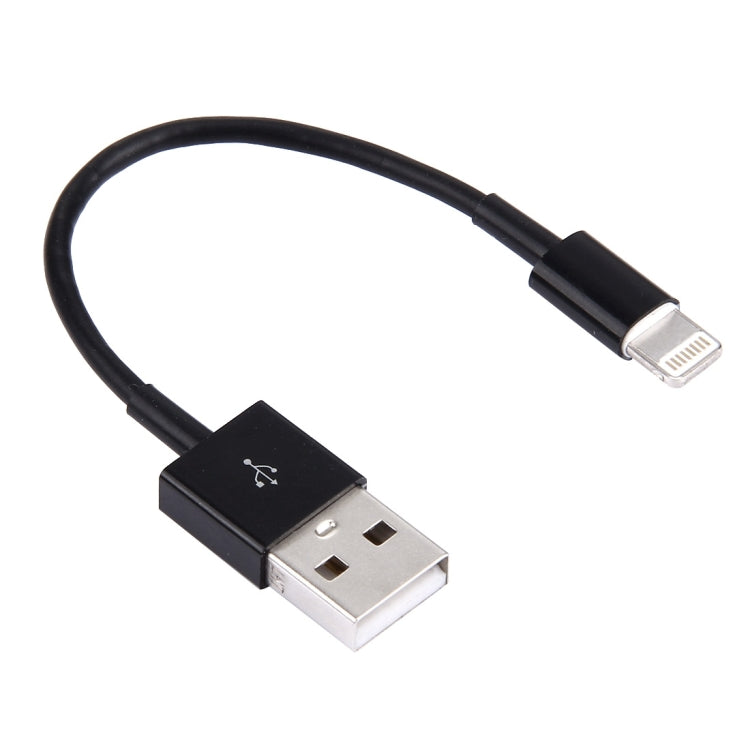 8 Pin to USB Sync Data / Charging Cable, Cable Length: 13cm(Black) - Normal Style Cable by PMC Jewellery | Online Shopping South Africa | PMC Jewellery | Buy Now Pay Later Mobicred