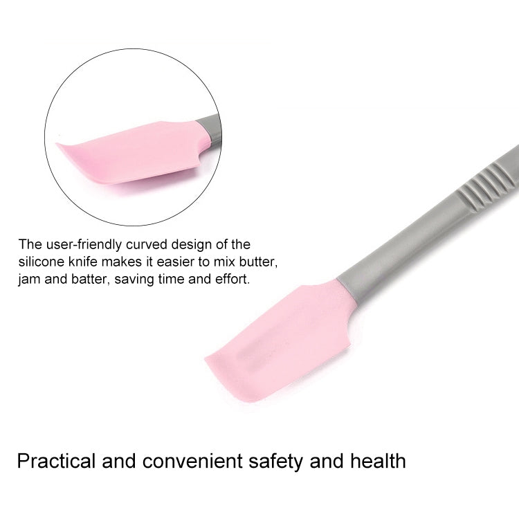4 PCS Silicone Scraper Butter Spreader Knife Cake Smoother Cake Baking Tool(Pink) - Gadgets by PMC TechLife | Online Shopping South Africa | PMC TechLife | Buy Now Pay Later Mobicred