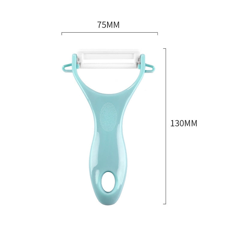 T Shaped Ceramic Skin Peeler with Durable ABS Handle, Random Color Delivery - Cutter & Peeler by PMC Jewellery | Online Shopping South Africa | PMC Jewellery | Buy Now Pay Later Mobicred