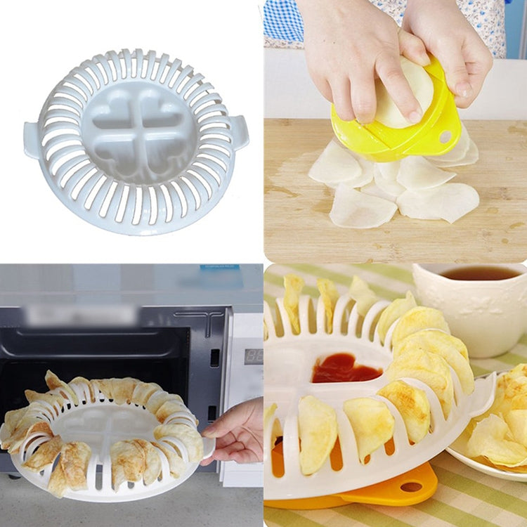 DIY Microwave Oven Baked Potato Chips Homemade Maker Machine Device with Slicer & Plate - Baking mat & Bakewares by PMC Jewellery | Online Shopping South Africa | PMC Jewellery | Buy Now Pay Later Mobicred