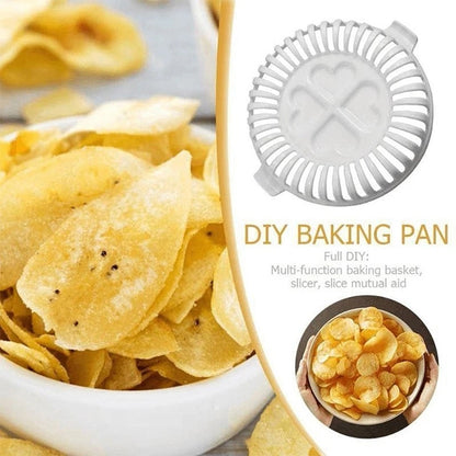 DIY Microwave Oven Baked Potato Chips Homemade Maker Machine Device with Slicer & Plate - Baking mat & Bakewares by PMC Jewellery | Online Shopping South Africa | PMC Jewellery | Buy Now Pay Later Mobicred