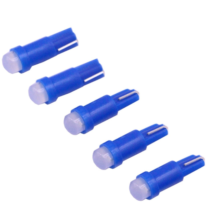 5 PCS T5 0.5W 20LM Blue Light 1 LED COB LED Instrument Light Bulb Dashboard Light for Vehicles, DC 12V(Blue) - Instrument Lights by PMC TechLife | Online Shopping South Africa | PMC TechLife | Buy Now Pay Later Mobicred