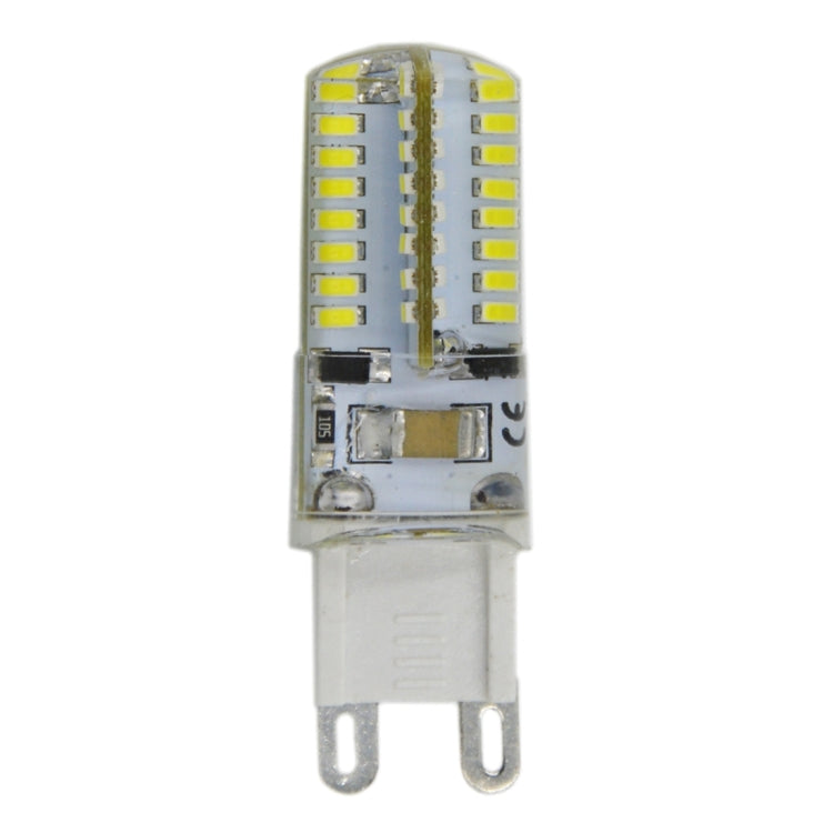 G9 4W 210LM  Silicone Corn Light Bulb, 64 LED SMD 3014, White Light, AC 220V - free shipping - PMc TechLife - Order now!