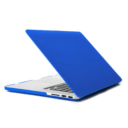 ENKAY for MacBook Pro Retina 13.3 inch (US Version) / A1425 / A1502 4 in 1 Frosted Hard Shell Plastic Protective Case with Screen Protector & Keyboard Guard & Anti-dust Plugs(Dark Blue) - MacBook Pro Cases by ENKAY | Online Shopping South Africa | PMC Jewellery