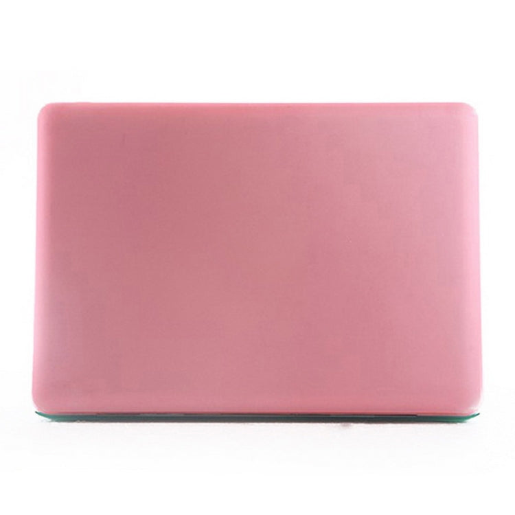 ENKAY for MacBook Air 11.6 inch (US Version) / A1370 / A1465 4 in 1 Frosted Hard Shell Plastic Protective Case with Screen Protector & Keyboard Guard & Anti-dust Plugs(Pink) - MacBook Air Cases by ENKAY | Online Shopping South Africa | PMC Jewellery | Buy Now Pay Later Mobicred