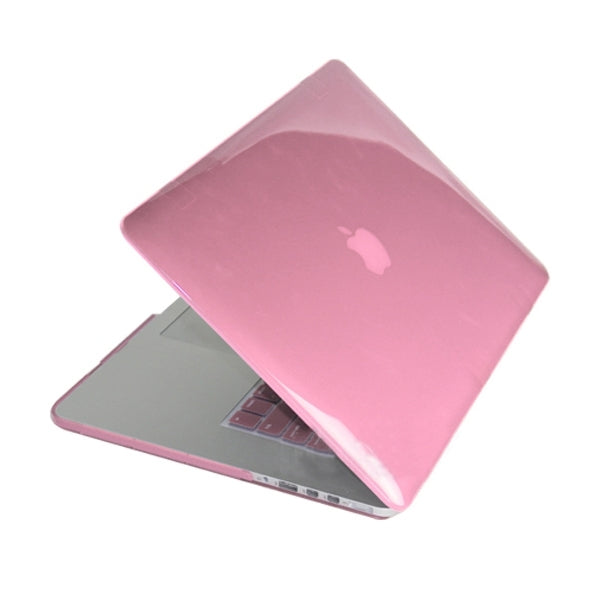 ENKAY for MacBook Pro Retina 13.3 inch (US Version) / A1425 / A1502 4 in 1 Crystal Hard Shell Plastic Protective Case with Screen Protector & Keyboard Guard & Anti-dust Plugs(Pink) - MacBook Pro Cases by ENKAY | Online Shopping South Africa | PMC Jewellery | Buy Now Pay Later Mobicred