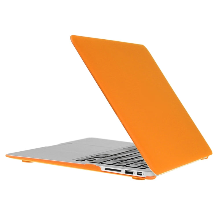 ENKAY for Macbook Air 11.6 inch (US Version) / A1370 / A1465 Hat-Prince 3 in 1 Frosted Hard Shell Plastic Protective Case with Keyboard Guard & Port Dust Plug(Orange) - MacBook Air Cases by ENKAY | Online Shopping South Africa | PMC Jewellery | Buy Now Pay Later Mobicred