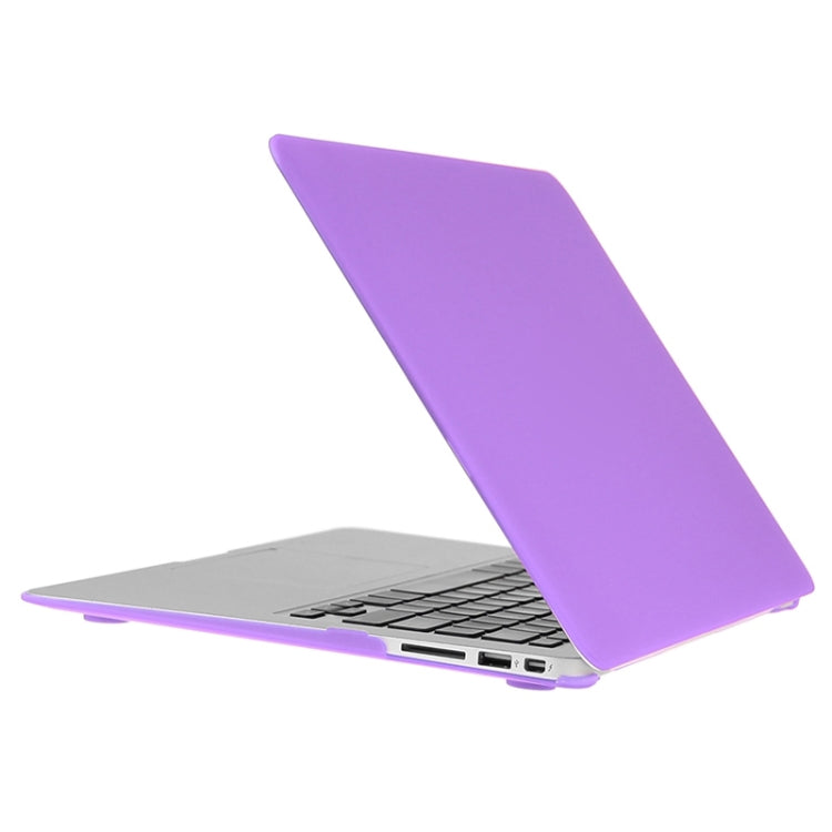 ENKAY for Macbook Air 11.6 inch (US Version) / A1370 / A1465 Hat-Prince 3 in 1 Frosted Hard Shell Plastic Protective Case with Keyboard Guard & Port Dust Plug(Purple) - MacBook Air Cases by ENKAY | Online Shopping South Africa | PMC Jewellery | Buy Now Pay Later Mobicred