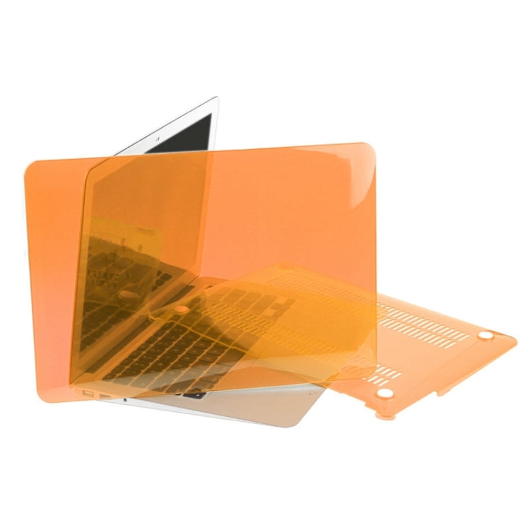 ENKAY for Macbook Air 11.6 inch (US Version) / A1370 / A1465 Hat-Prince 3 in 1 Crystal Hard Shell Plastic Protective Case with Keyboard Guard & Port Dust Plug(Orange) - MacBook Air Cases by ENKAY | Online Shopping South Africa | PMC Jewellery | Buy Now Pay Later Mobicred