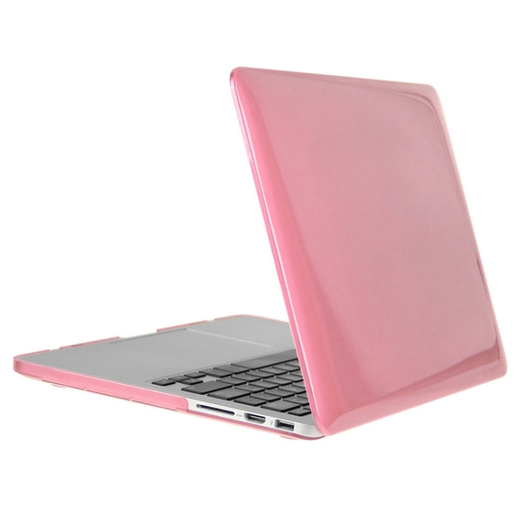 ENKAY for Macbook Pro Retina 13.3 inch (US Version) / A1425 / A1502 Hat-Prince 3 in 1 Crystal Hard Shell Plastic Protective Case with Keyboard Guard & Port Dust Plug(Pink) - MacBook Pro Cases by ENKAY | Online Shopping South Africa | PMC Jewellery | Buy Now Pay Later Mobicred