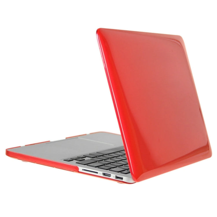 ENKAY for Macbook Pro Retina 15.4 inch (US Version) / A1398 Hat-Prince 3 in 1 Crystal Hard Shell Plastic Protective Case with Keyboard Guard & Port Dust Plug(Red) - MacBook Pro Cases by ENKAY | Online Shopping South Africa | PMC Jewellery | Buy Now Pay Later Mobicred