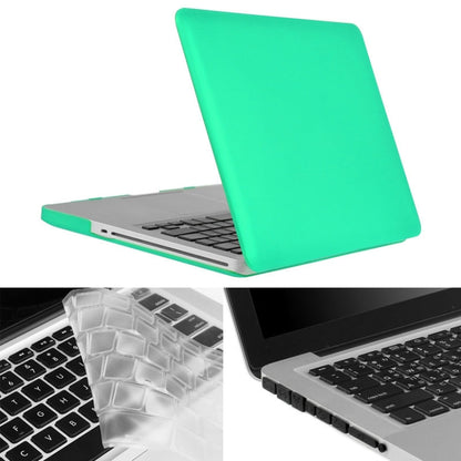 ENKAY for Macbook Pro 13.3 inch (US Version) / A1278 Hat-Prince 3 in 1 Frosted Hard Shell Plastic Protective Case with Keyboard Guard & Port Dust Plug(Green) - MacBook Pro Cases by ENKAY | Online Shopping South Africa | PMC Jewellery | Buy Now Pay Later Mobicred