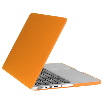 ENKAY for Macbook Pro Retina 13.3 inch (US Version) / A1425 / A1502 Hat-Prince 3 in 1 Frosted Hard Shell Plastic Protective Case with Keyboard Guard & Port Dust Plug(Orange) - MacBook Pro Cases by ENKAY | Online Shopping South Africa | PMC Jewellery | Buy Now Pay Later Mobicred