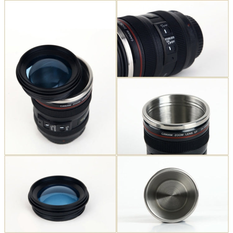 400ML Camera Lens Cup Mug Caniam EF 24-105mm F4 Filter Cup for Coffee Milk Water as Gift - Vacuum Thermoses & Cups by PMC Jewellery | Online Shopping South Africa | PMC Jewellery