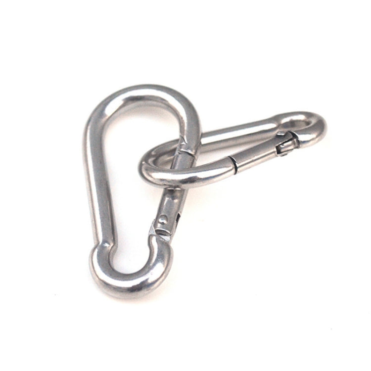 M4 Stainless Steel Carabiner Spring Hook Multi-tool Mountaineering Buckle Lock Camping Hook Rope, Inner Diameter: 3.93mm - Hooks by PMC TechLife | Online Shopping South Africa | PMC TechLife | Buy Now Pay Later Mobicred