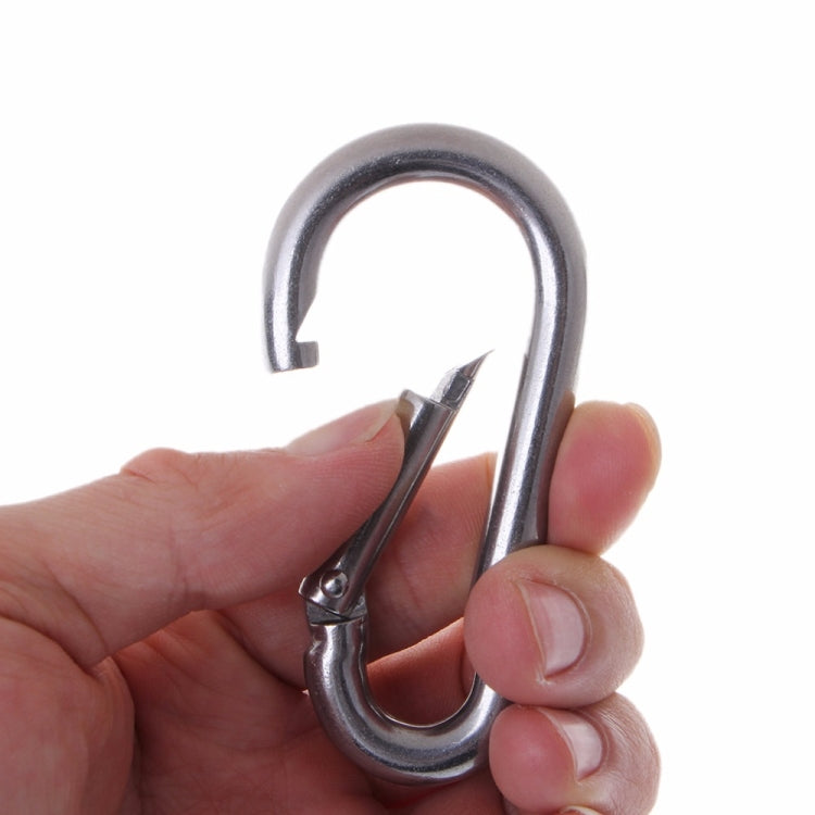 M4 Stainless Steel Carabiner Spring Hook Multi-tool Mountaineering Buckle Lock Camping Hook Rope, Inner Diameter: 3.93mm - Hooks by PMC TechLife | Online Shopping South Africa | PMC TechLife | Buy Now Pay Later Mobicred