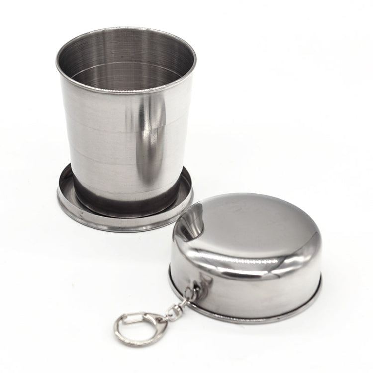 Stainless Steel Retractable Outdoor Cup  Size: 85 x 72 x 72 mm (Big) - Kettles by PMC TechLife | Online Shopping South Africa | PMC TechLife | Buy Now Pay Later Mobicred