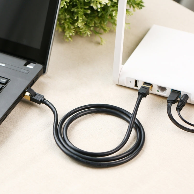 CAT7 Gold Plated Dual Shielded Full Copper LAN Network Cable, Length: 8m - free shipping - PMC Jewellery - Order now!
