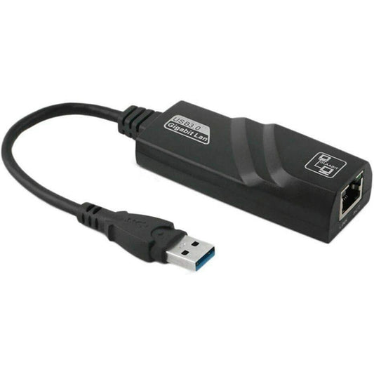 USB 3.0 10 / 100 / 1000Mbps Ethernet Adapter for Laptops, Plug and play(Black) - USB Network Adapter by PMC Jewellery | Online Shopping South Africa | PMC Jewellery | Buy Now Pay Later Mobicred