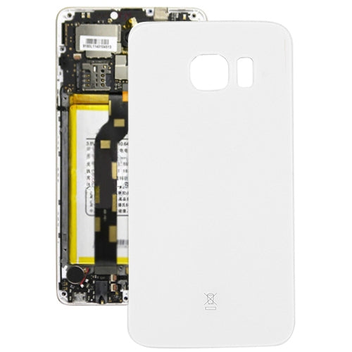 For Galaxy S6 Edge / G925 Original Battery Back Cover (White) - Back Cover by PMC Jewellery | Online Shopping South Africa | PMC Jewellery | Buy Now Pay Later Mobicred