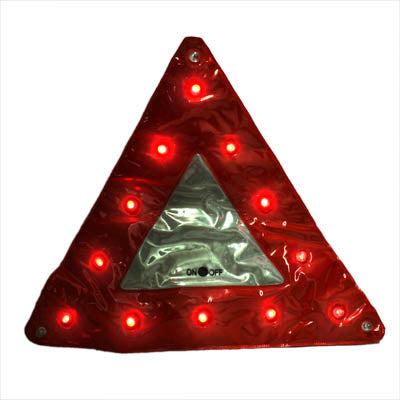 15 LED Triangle Emergency Car Warning Safety Traffic Sign Red(Red) - Warning Lights by PMC TechLife | Online Shopping South Africa | PMC TechLife | Buy Now Pay Later Mobicred