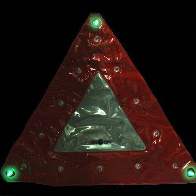 15 LED Triangle Emergency Car Warning Safety Traffic Sign Red(Red) - Warning Lights by PMC TechLife | Online Shopping South Africa | PMC TechLife | Buy Now Pay Later Mobicred