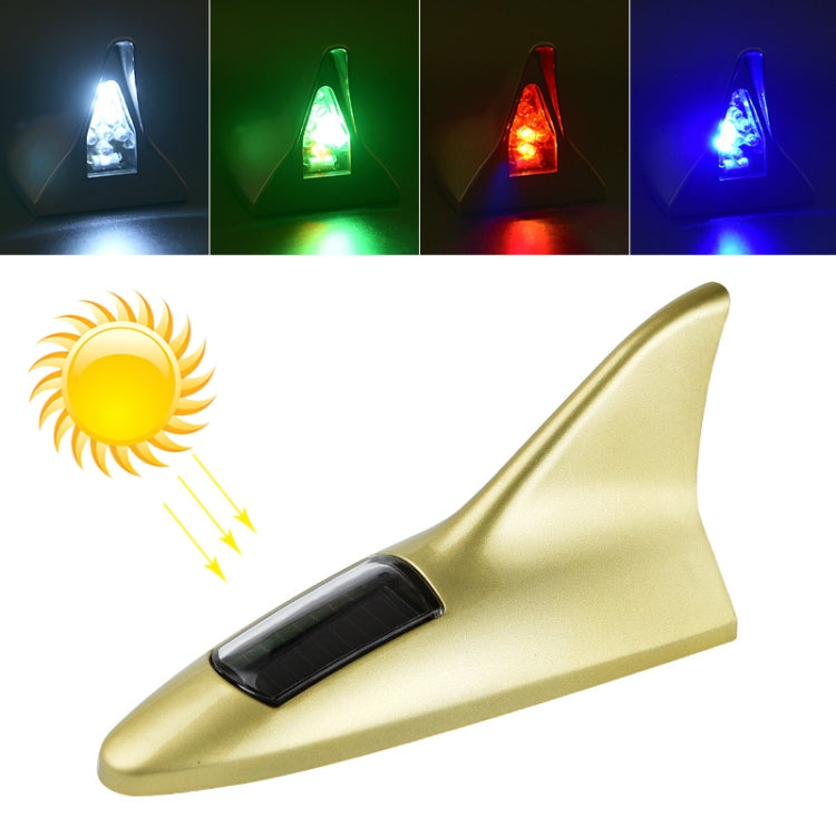Solar Shark Fin High-positioned Alarm Light(Gold) - Warning Lights by PMC TechLife | Online Shopping South Africa | PMC TechLife | Buy Now Pay Later Mobicred