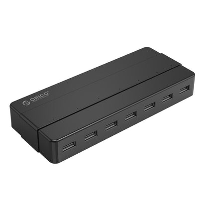 Orico H7928-U2-V1 Desktop 7 Ports USB 2.0 HUB with Power Adapter(Black) - USB 2.0 HUB by ORICO | Online Shopping South Africa | PMC Jewellery | Buy Now Pay Later Mobicred