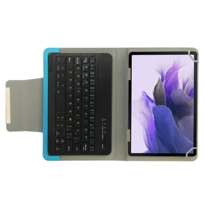 Universal Leather Tablet Case with Separable Bluetooth Keyboard and Holder for 7 inch Tablet PC(Blue) - Universal Keyboard by PMC Jewellery | Online Shopping South Africa | PMC Jewellery