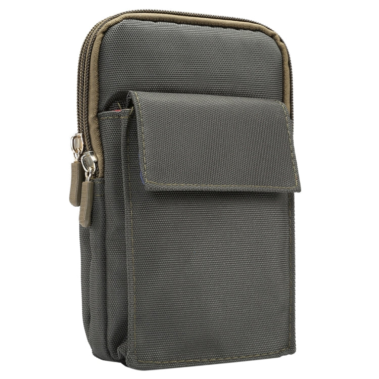 6.4 inch and Below Universal Polyester Men Vertical Style Case Shoulder Carrying Bag with Belt Hole & Climbing Buckle, For iPhone, Samsung, Sony, Huawei, Meizu, Lenovo, ASUS, Oneplus, Xiaomi, Cubot, Ulefone, Letv, DOOGEE, Vkworld, and other (Army Green) - More iPhone Cases by PMC Jewellery | Online Shopping South Africa | PMC Jewellery | Buy Now Pay Later Mobicred