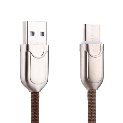 1m 2A USB-C / Type-C to USB 2.0 Data Sync Quick Charger Cable(Brown) - USB-C & Type-C Cable by PMC Jewellery | Online Shopping South Africa | PMC Jewellery | Buy Now Pay Later Mobicred