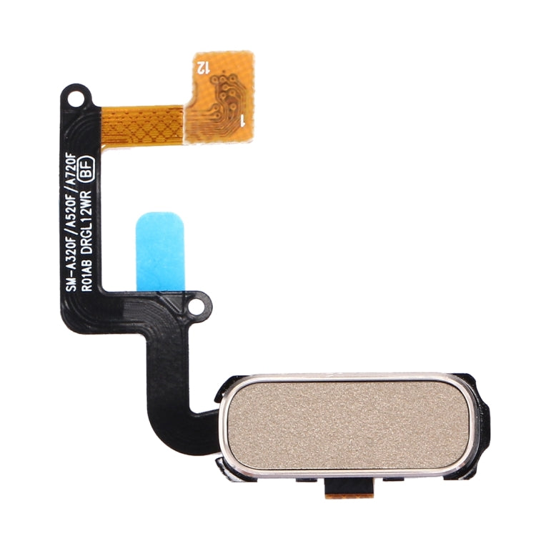 Home Button Flex Cable with Fingerprint Identification for Galaxy A3 (2017) / A320 & A5 (2017) / A520 & A7 (2017) / A720(Gold) - free shipping - PMc TechLife - Order now!