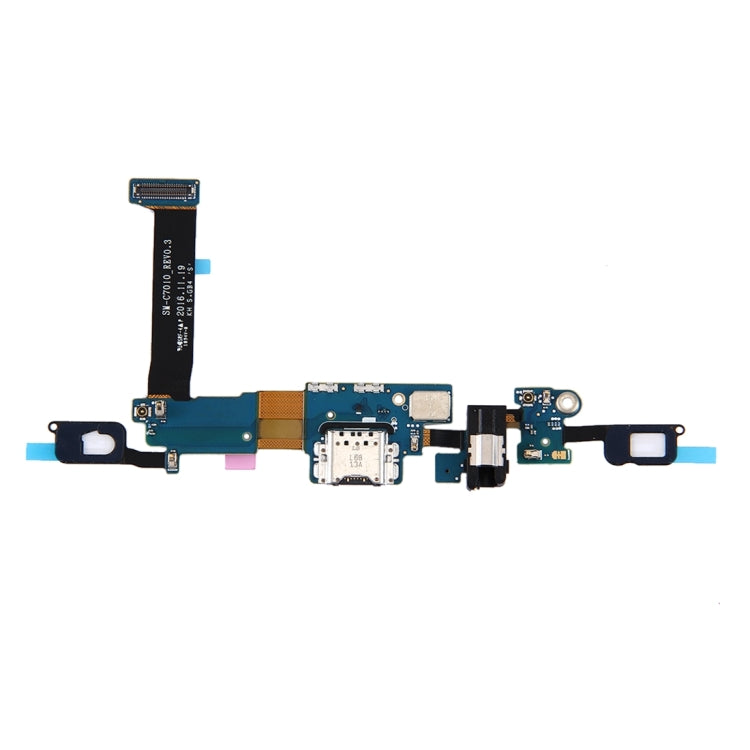 For Galaxy C7 Pro / C7010 Charging Port + Home Button + Earphone Jack Flex Cable - Single Tail Connector by PMC Jewellery | Online Shopping South Africa | PMC Jewellery | Buy Now Pay Later Mobicred