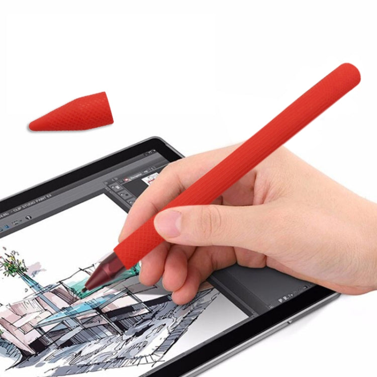 Stylus Pen Silica Gel Protective Case for Microsoft Surface Pro 5 / 6 (Red) - Pencil Accessories by PMC Jewellery | Online Shopping South Africa | PMC Jewellery | Buy Now Pay Later Mobicred