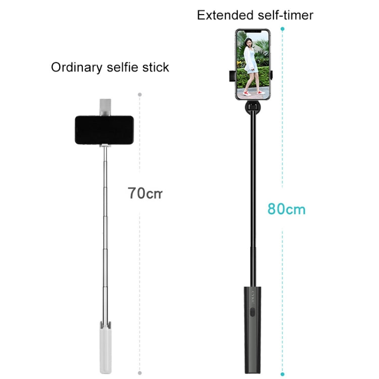 CYKE P9 Universal Stretchable Hidden One-piece Wireless Bluetooth Selfie Stick(Black) - free shipping - PMC TechLife - Order now!