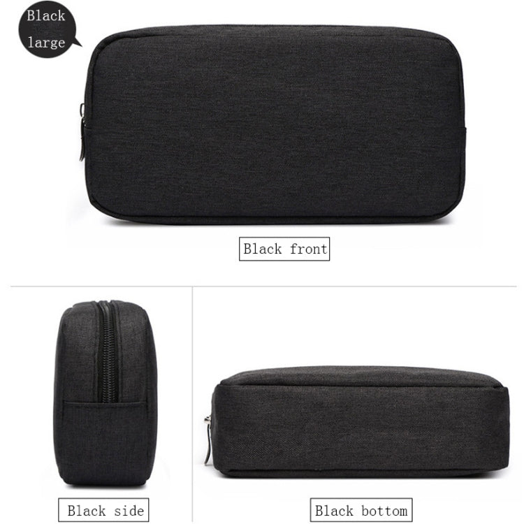 Multi-functional Headphone Charger Data Cable Storage Bag Power Pack, Size: L, 23 x 11.5 x 5.5cm(Black) - Other by PMC Jewellery | Online Shopping South Africa | PMC Jewellery | Buy Now Pay Later Mobicred