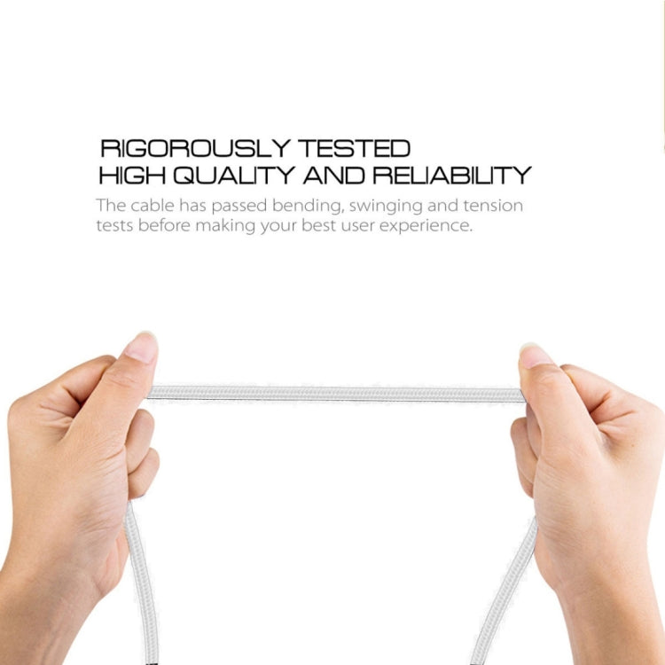 Knit Texture USB to USB-C / Type-C Data Sync Charging Cable, Cable Length: 3m, 3A Total Output, 2A Transfer Data(Silver) - USB-C & Type-C Cable by PMC TechLife | Online Shopping South Africa | PMC TechLife | Buy Now Pay Later Mobicred