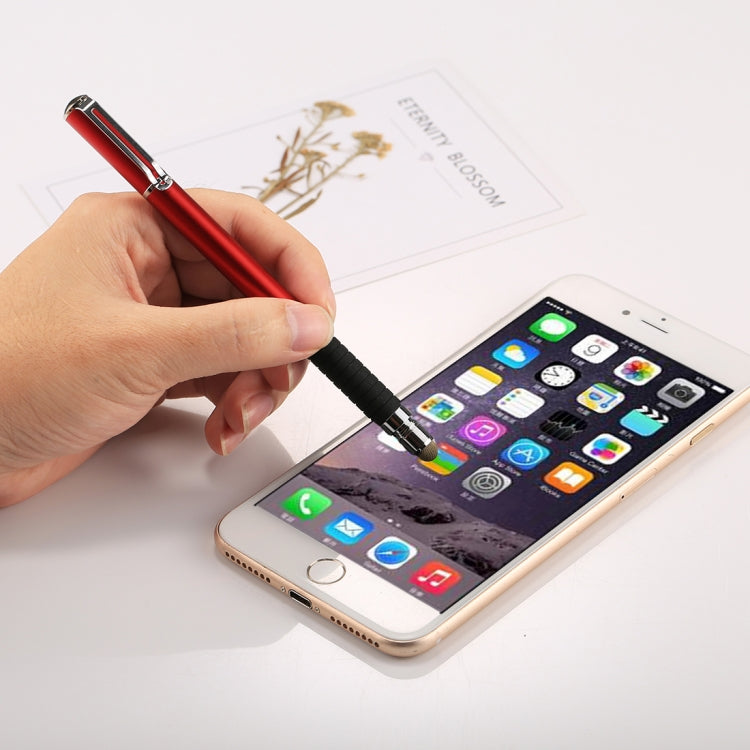 Universal 2 in 1 Multifunction Round Thin Tip Capacitive Touch Screen Stylus Pen, For iPhone, iPad, Samsung, and Other Capacitive Touch Screen Smartphones or Tablet PC(Red) - free shipping - PMc TechLife - Order now!