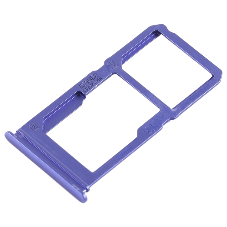 For Vivo X21i SIM Card Tray + SIM Card Tray / Micro SD Card Tray (Blue) - Card Socket by PMc TechLife | Online Shopping South Africa | PMc TechLife | Buy Now Pay Later Mobicred