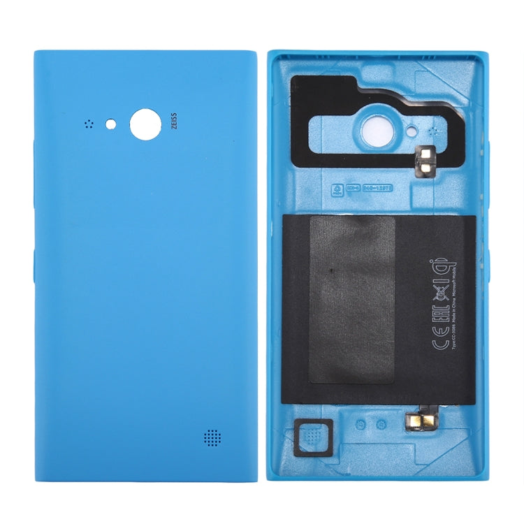 for Nokia Lumia 735 Solid Color NFC Battery Back Cover(Blue) - Back Cover by PMC Jewellery | Online Shopping South Africa | PMC Jewellery | Buy Now Pay Later Mobicred