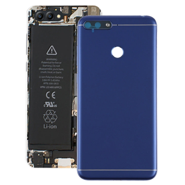 Back Cover with Side Keys & Camera Lens for Huawei Honor Play 7A(Blue) - Back Cover by PMC TechLife | Online Shopping South Africa | PMC TechLife | Buy Now Pay Later Mobicred