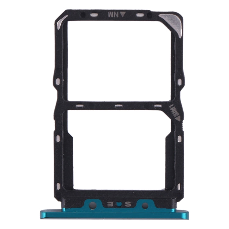 SIM Card Tray + NM Card Tray for Huawei Nova 5 (Green) - free shipping - PMC TechLife - Order now!