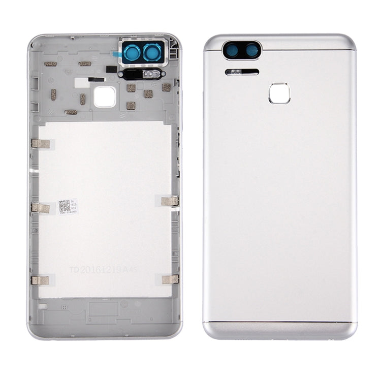 Back Battery Cover for Asus ZenFone 3 Zoom / ZE553KL(Silver) - Back Cover by PMC Jewellery | Online Shopping South Africa | PMC Jewellery | Buy Now Pay Later Mobicred