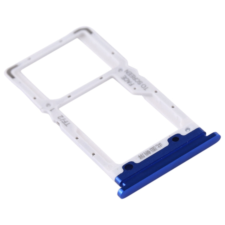 SIM Card Tray + SIM Card Tray / Micro SD Card Tray for Xiaomi Mi CC9 (Blue) - Card Tray by PMC TechLife | Online Shopping South Africa | PMC TechLife | Buy Now Pay Later Mobicred