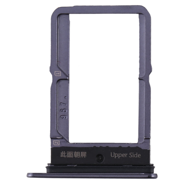 For vivo S5 SIM Card Tray + SIM Card Tray (Black) - Card Socket by PMc TechLife | Online Shopping South Africa | PMc TechLife | Buy Now Pay Later Mobicred