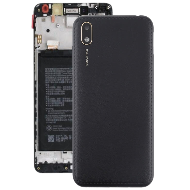 Battery Back Cover with Camera Lens & Side Keys for Huawei Y5 (2019)(Black) - Back Cover by PMC Jewellery | Online Shopping South Africa | PMC Jewellery